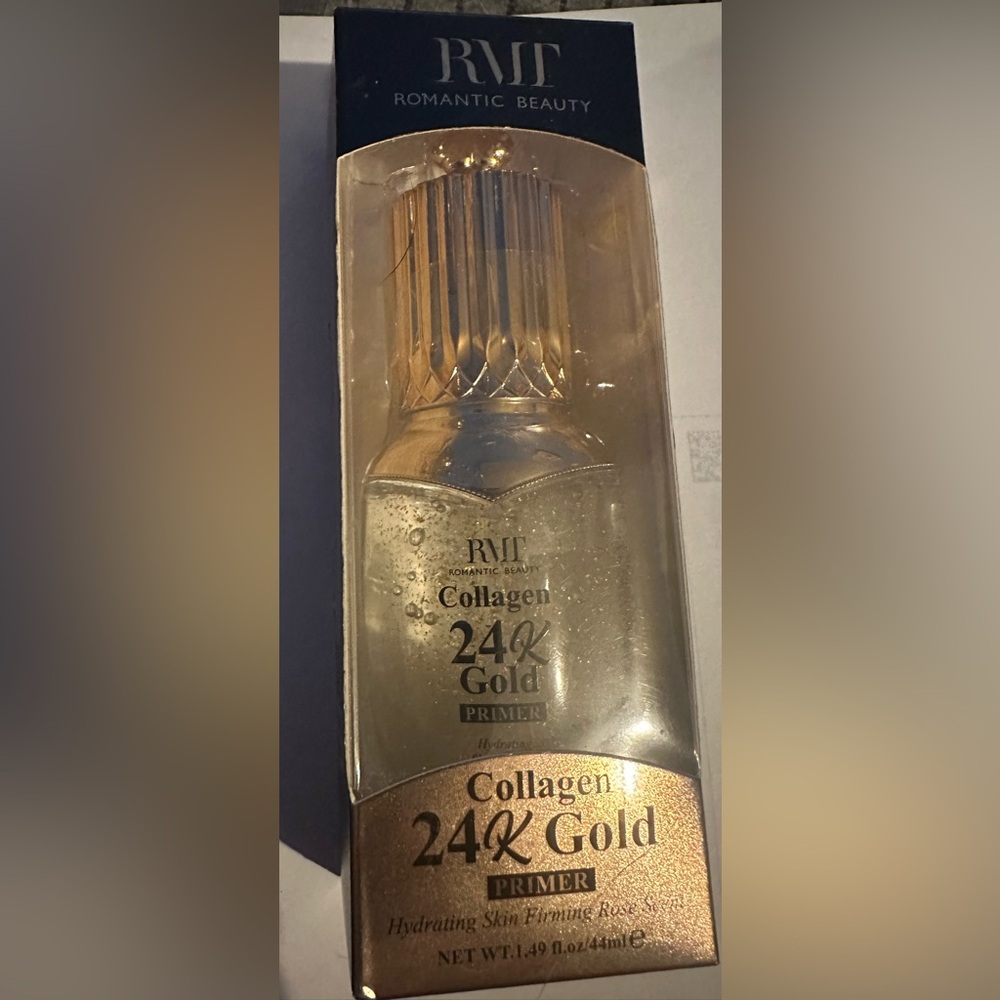 RVT Romantic Beauty 24K Gold Collagen Primer NIB - Picture 2 of 5